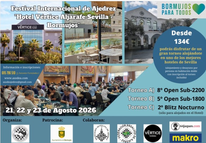 2 BLITZ NOCTURNO Trebejo Solidario Hotel Vertice Sevilla Bormujos