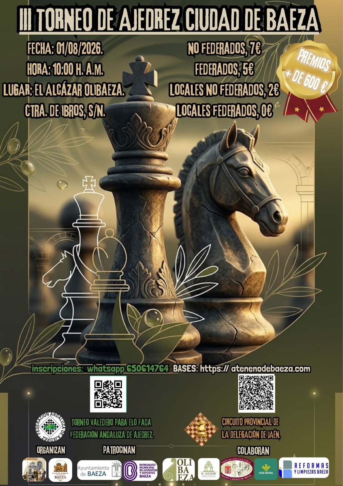 III Torneo de Ajedrez Ciudad de Baeza