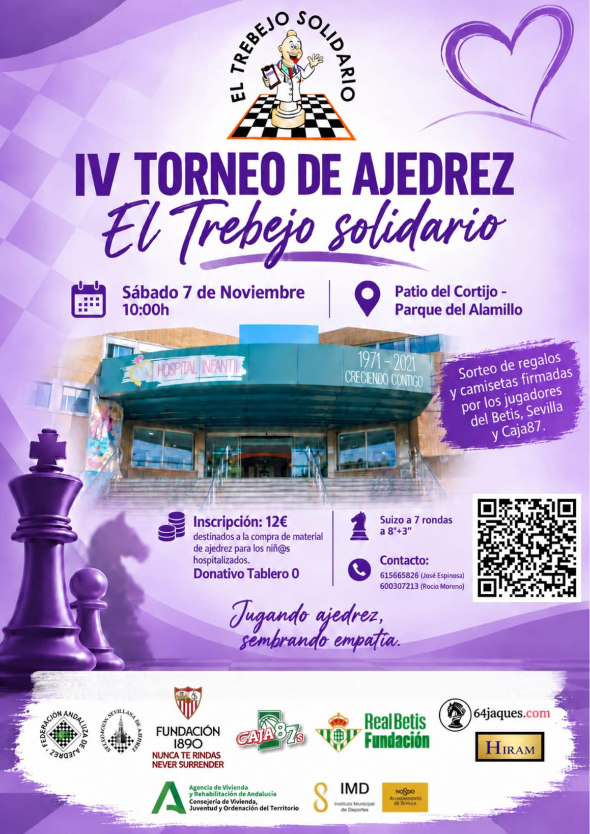 IV Torneo "EL TREBEJO SOLIDARIO" - Delegación Sevillana de Ajedrez