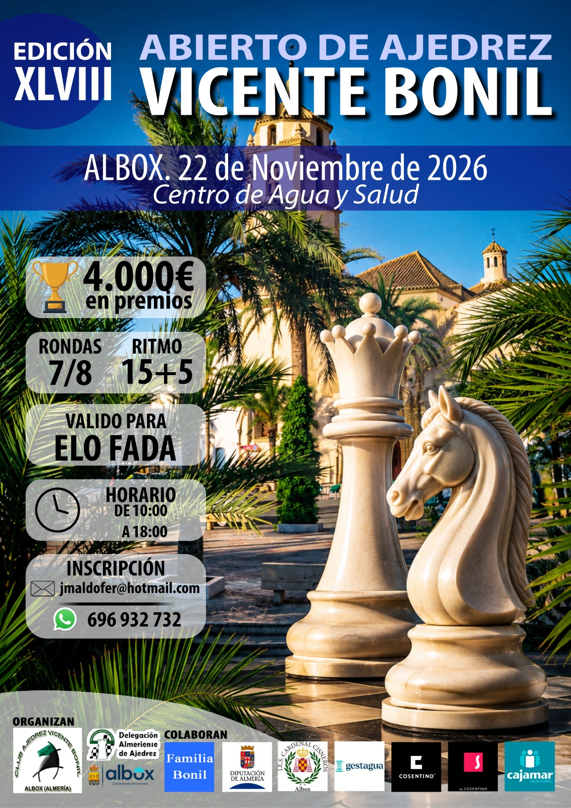 38 Open Internacional "Vicente Bonil" de Albox