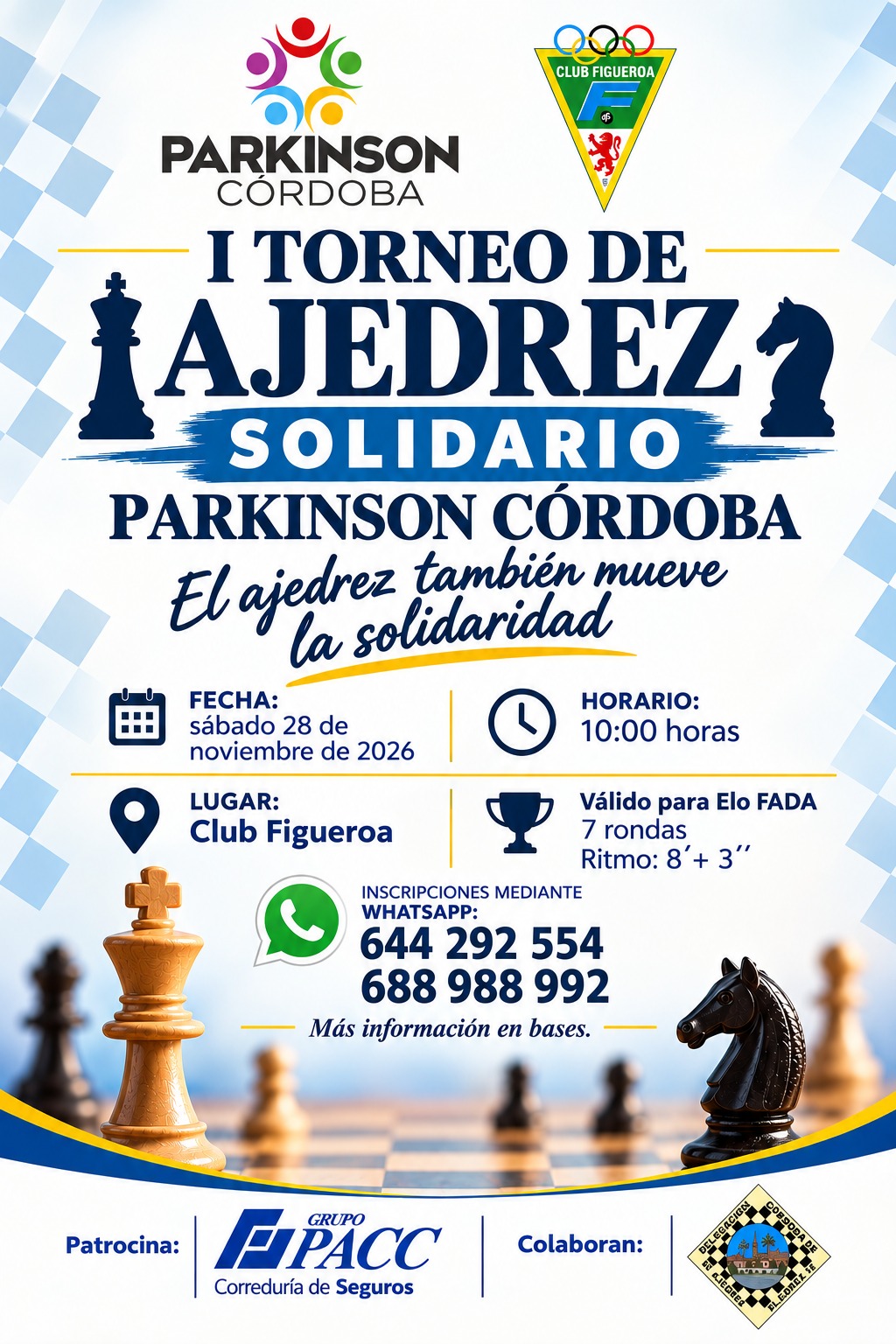 I Torneo de Ajedrez Solidario Parkinson Córdoba